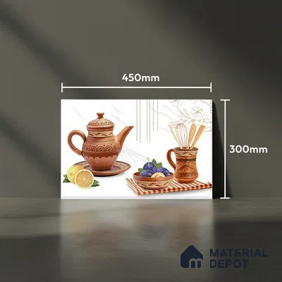 TL 01620 C Highlighter 2 Frosty White & Brown 18 x 12 inch Glossy Finish Ceramic Wall Tile - 6 mm