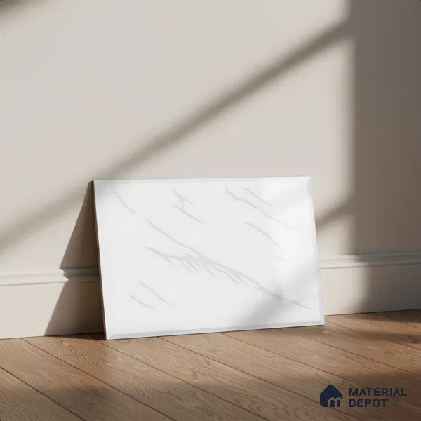 TL 01620 A Light Blanc White 18 x 12 inch Glossy Finish Ceramic Wall Tile - 6 mm