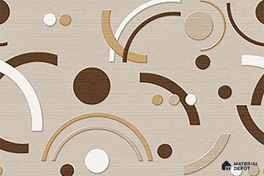 TL 01641 B Highlighter Brown & Beige 18 x 12 inch Matte Finish Ceramic Wall Tile - 6 mm