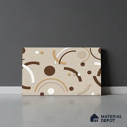 TL 01641 B Highlighter Brown & Beige 18 x 12 inch Matte Finish Ceramic Wall Tile - 6 mm