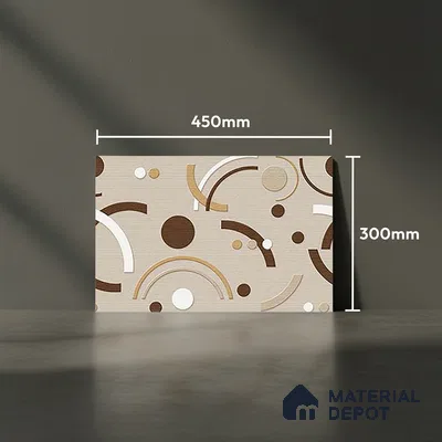 TL 01641 B Highlighter Brown & Beige 18 x 12 inch Matte Finish Ceramic Wall Tile - 6 mm