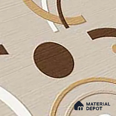 TL 01641 B Highlighter Brown & Beige 18 x 12 inch Matte Finish Ceramic Wall Tile - 6 mm