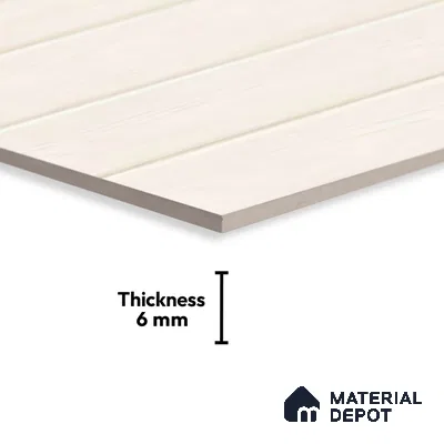Wooden Wall Tile TL 01647 A Light Creamy Brown 18 x 12 inch Glossy Finish Ceramic Tile - 6 mm