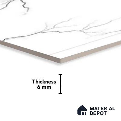 TL 01650 A Light Eggshell White 18 x 12 inch Glossy Finish Ceramic Wall Tile - 6 mm