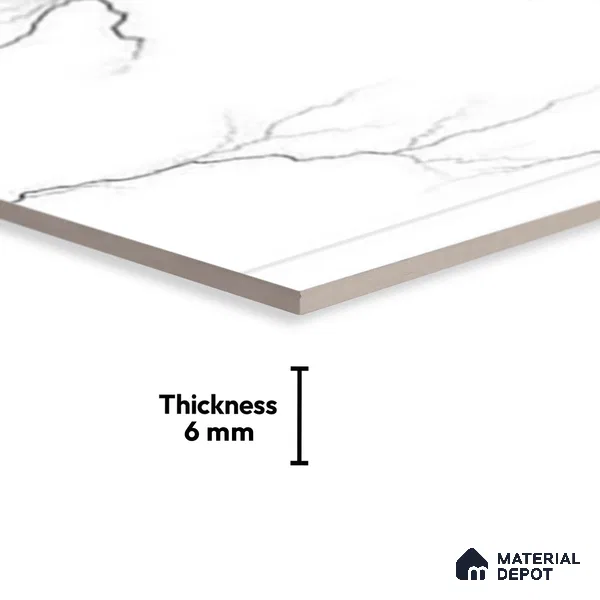 TL 01650 A Light Eggshell White 18 x 12 inch Glossy Finish Ceramic Wall Tile - 6 mm