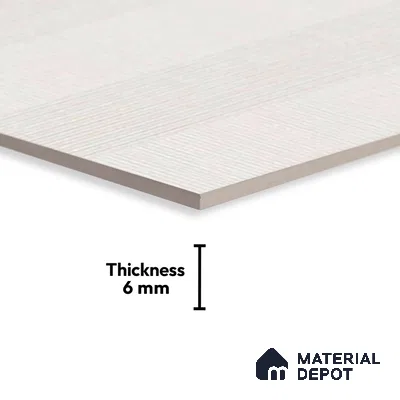 TL 01644 A Light Fabric White 18 x 12 inch Matte Finish Ceramic Wall Tile - 6 mm