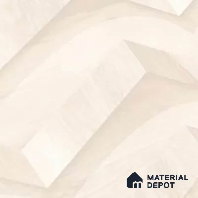 3D Wall Tile TL 01648 A Light Light Cream 18 x 12 inch Glossy Finish Ceramic Wall Tile - 6 mm
