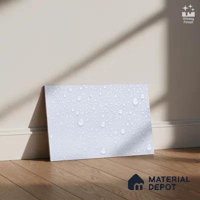 TL 01638 A Light Light Grey 18 x 12 inch Glossy Finish Ceramic Wall Tile - 6 mm