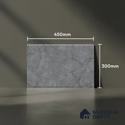 TL 01643 C Dark Grey 18 x 12 inch Matte Finish Ceramic Wall Tile - 6 mm