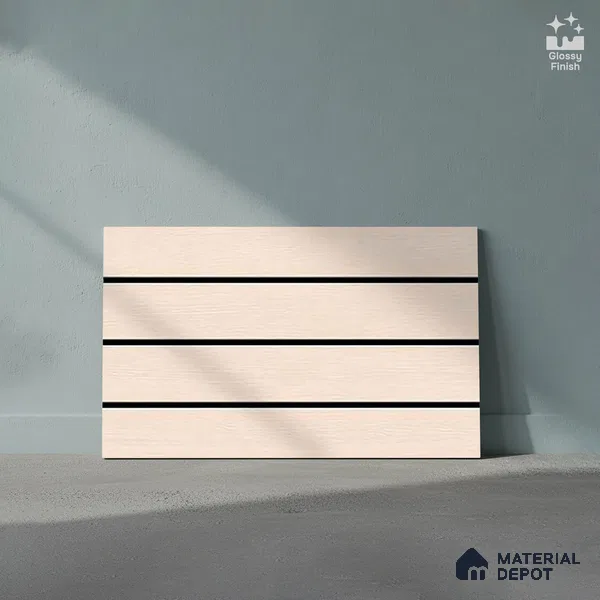 TL 01655 A Light Pink 18 x 12 inch Glossy Finish Ceramic Wall Tile - 6 mm