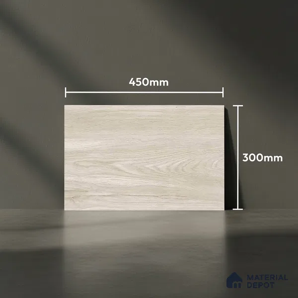 TL 01630 A Light Sandy Beige 18 x 12 inch Glossy Finish Ceramic Wall Tile - 6 mm