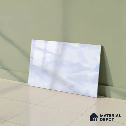 TL 01635 A Light Whitish Blue 18 x 12 inch Glossy Finish Ceramic Wall Tile - 6 mm