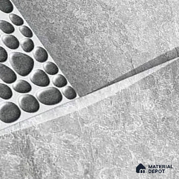 TL 01658 Stone Grey 18 x 12 inch Glossy Finish Ceramic Wall Tile - 6 mm (Random)