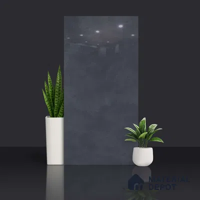 Stone Floor & Wall Tile | TL 00957 Rio Nero 4 ft x 2 ft Full Polished High Gloss Finish Vitrified Tile - 9 mm | Suitable For Living Room, Bedroom, Bathroom (Sample)