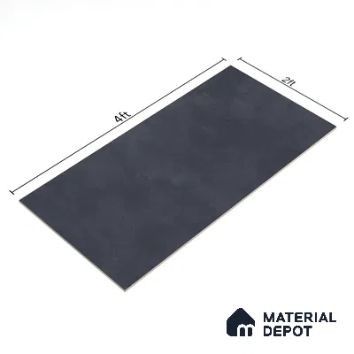 Stone Floor & Wall Tile | TL 00957 Rio Nero 4 ft x 2 ft Full Polished High Gloss Finish Vitrified Tile - 9 mm | Suitable For Living Room, Bedroom, Bathroom (Sample)