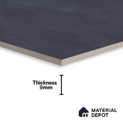 Stone Floor & Wall Tile | TL 00957 Rio Nero 4 ft x 2 ft Full Polished High Gloss Finish Vitrified Tile - 9 mm | Suitable For Living Room, Bedroom, Bathroom (Sample)