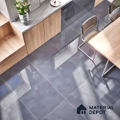 Stone Floor & Wall Tile | TL 00957 Rio Nero 4 ft x 2 ft Full Polished High Gloss Finish Vitrified Tile - 9 mm | Suitable For Living Room, Bedroom, Bathroom (Sample)