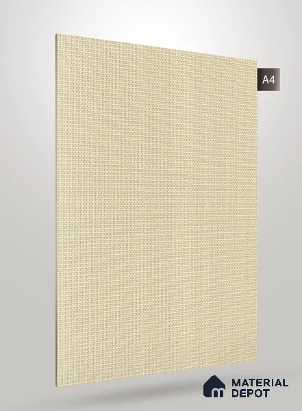 Ivory Fabric Look RN CF 73 8 ft x 4 ft Texture Finish Decorative Laminate - 0.75 mm | Suitable for TV Unit, Wardrobe, Kitchen Cabinets