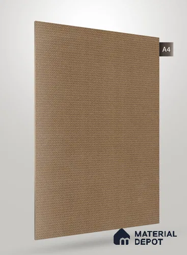 Brown Fabric Look RN CF 74 8 ft x 4 ft Texture Finish Decorative Laminate - 0.75 mm | Suitable for TV Unit, Wardrobe, Kitchen Cabinets