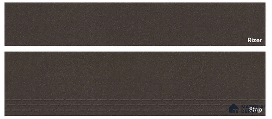 Rock Almond 4 ft x1 ft Step Tile Satin Matte Finish TL 07677 Vitrified Full Body - 11 mm