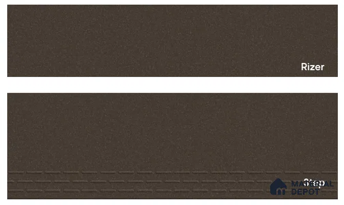 Rock Choco 900x200 Riser Tile Satin Matte Finish TL 07682 Vitrified Full Body - 10 mm