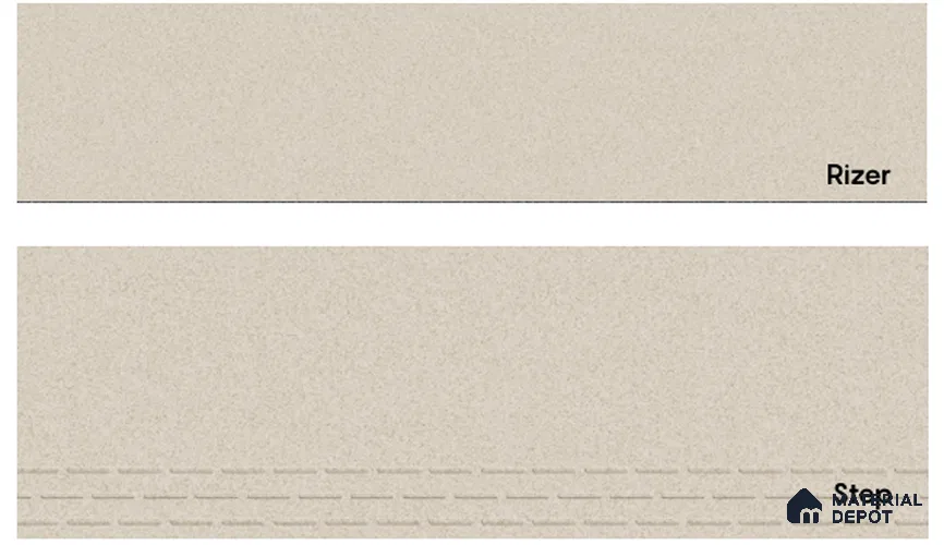 Cement Look Rock Crema 900x200 Riser Tile Satin Matte Finish TL 07684 Vitrified Full Body - 10 mm