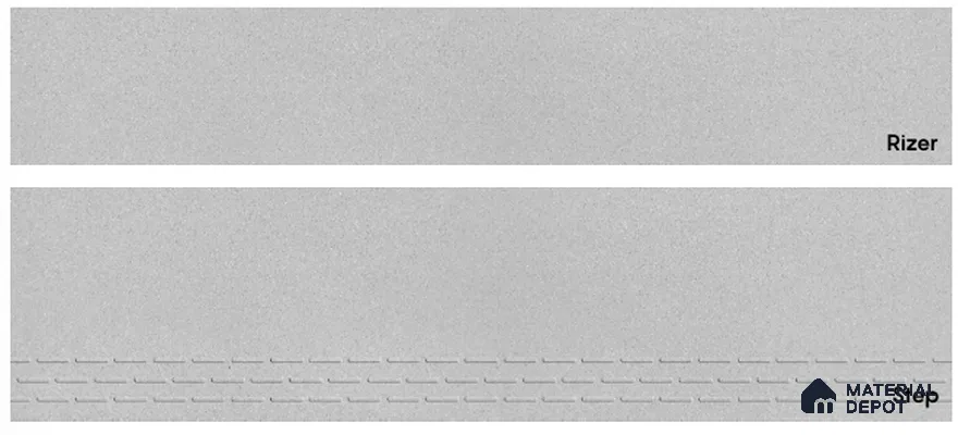 Rock Dove 4 ft x 8 inch Riser Tile Satin Matte Finish TL 07680 Vitrified Full Body - 11 mm