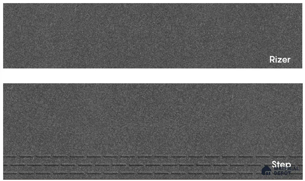 Cement Look Rock Grey 900x300 Step Tile Satin Matte Finish TL 07683 Vitrified Full Body - 10 mm