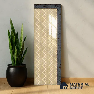 TL 03729 D Beige 300x100 mm Glossy Finish Ceramic Wall  Subway Tile - 5 mm (Sample)