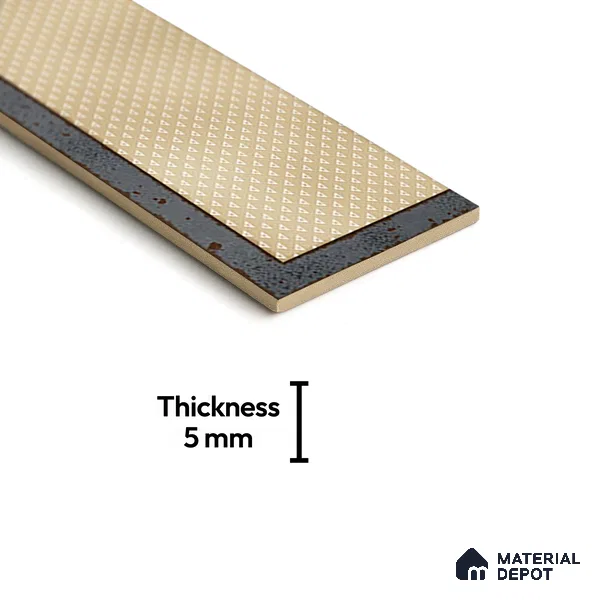 TL 03729 D Beige 300x100 mm Glossy Finish Ceramic Wall  Subway Tile - 5 mm (Sample)