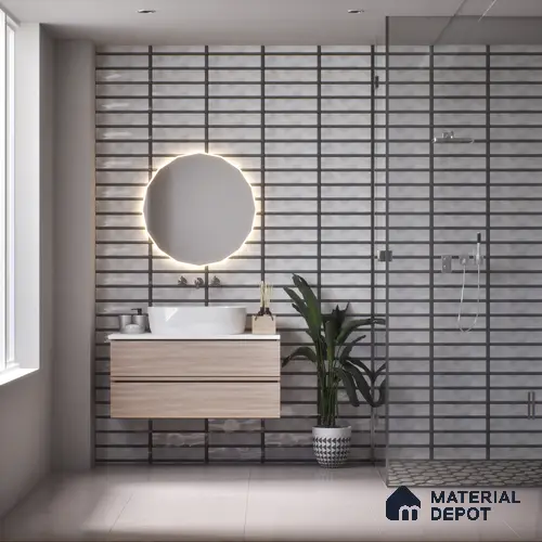 TL 03729 F Gris 300x100 mm Glossy Finish Ceramic Wall Subway Tile - 5 mm