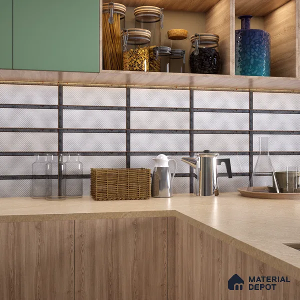 TL 03729 F Gris 300x100 mm Glossy Finish Ceramic Wall  Subway Tile - 5 mm (Sample)