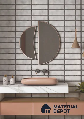 TL 03729 F Gris 300x100 mm Glossy Finish Ceramic Wall  Subway Tile - 5 mm (Sample)