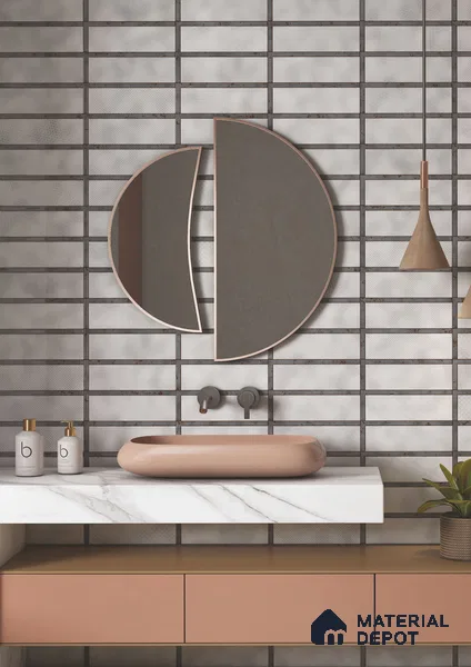 TL 03729 F Gris 300x100 mm Glossy Finish Ceramic Wall  Subway Tile - 5 mm (Sample)