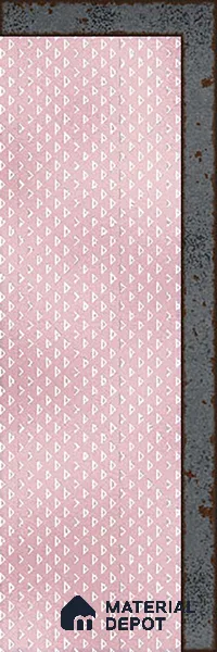 TL 03729 Rosa 300x100 mm Glossy Finish Ceramic Wall  Subway Tile - 5 mm (Sample)