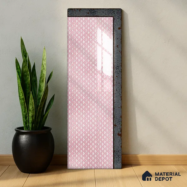 TL 03729 Rosa 300x100 mm Glossy Finish Ceramic Wall  Subway Tile - 5 mm (Sample)