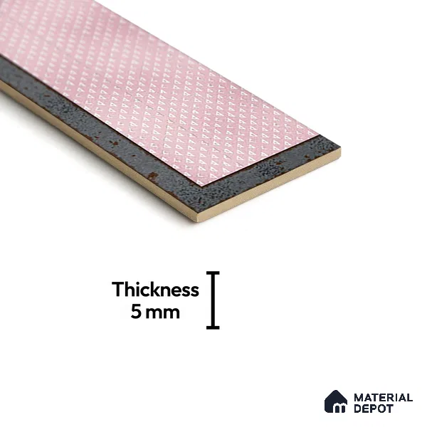 TL 03729 Rosa 300x100 mm Glossy Finish Ceramic Wall  Subway Tile - 5 mm (Sample)