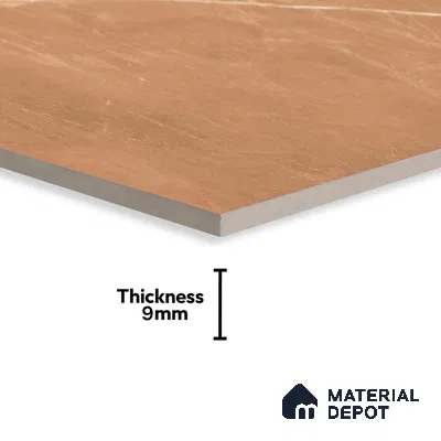 Budget Friendly Marble Floor & Wall Tile Value For Money TL 05580 Brown Armani Royal 4 ft x 2 ft - Vitrified Glossy Finish -9 mm | Suitable for Living Room, Bedroom & Bathroom