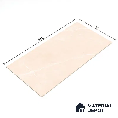 Budget Friendly Marble Floor & Wall Tile Value For Money TL 05581 Light Brown Armani Royal 4 ft x 2 ft - Vitrified Glossy Finish -9 mm | Suitable for Living Room, Bedroom & Bathroom