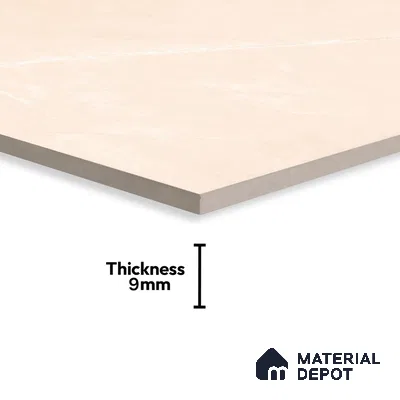 Budget Friendly Marble Floor & Wall Tile Value For Money TL 05581 Light Brown Armani Royal 4 ft x 2 ft - Vitrified Glossy Finish -9 mm | Suitable for Living Room, Bedroom & Bathroom