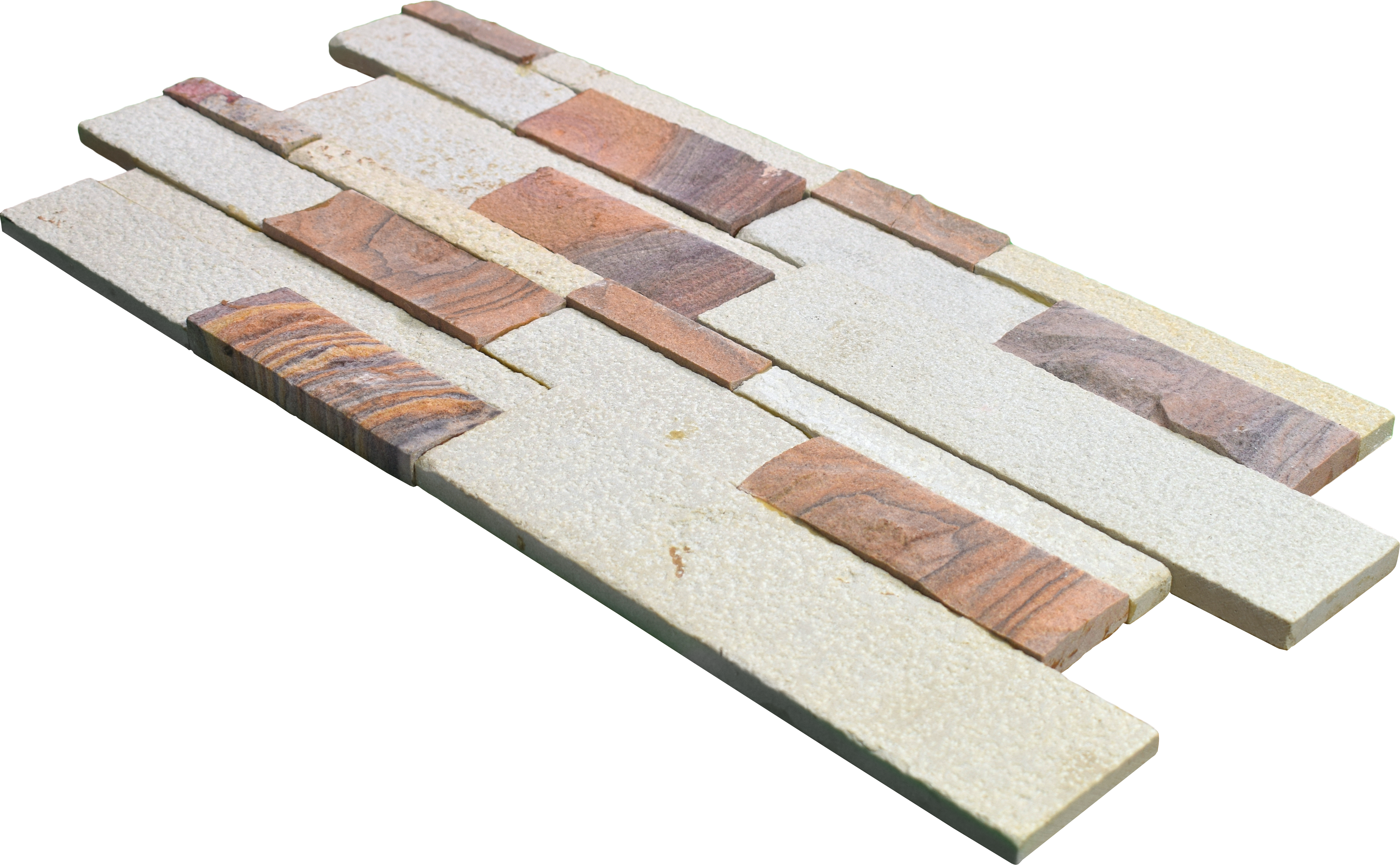 WL 00121 Ruby 600 x 150 mm Natural Stone Wall Cladding | Stone is a Natural Product, Please Expect Variation in Shades