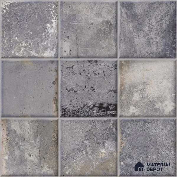 Rustic Wall & Floor Tile TL 05751 B Tones Ruby Crust 1 ft x 1 ft Ceramic Glossy Finish - 9 mm | Suitable for Living Room, Bedroom, Kitchen, Bathroom (Sample)