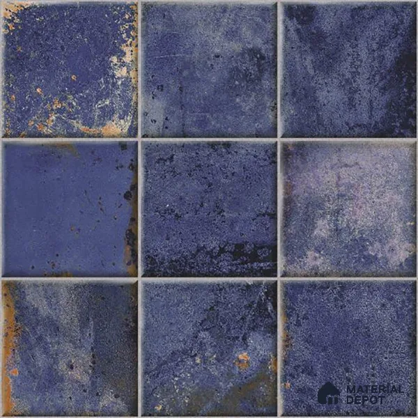 Rustic Wall & Floor Tile TL 05751 Tones Ruby Force 1 ft x 1 ft Ceramic Glossy Finish - 9 mm | Suitable for Living Room, Bedroom, Kitchen, Bathroom (Sample)