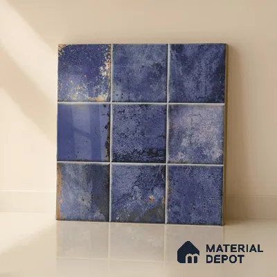 Rustic Wall & Floor Tile TL 05751 Tones Ruby Force 1 ft x 1 ft Ceramic Glossy Finish - 9 mm | Suitable for Living Room, Bedroom, Kitchen, Bathroom (Sample)
