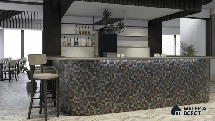 Mosaic Wall Tile TL 05868 B Ocean Mosaic Mosaic Jewel 297 mm x 297 mm Vitrified - 9 mm | Random Mix Patterns | Suitable For Living Room, Bedroom, Kitchen