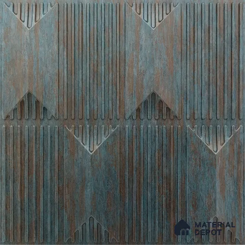 Black Artisan PVC Matte Finish 3D Wall Panel | 20 in x 20 in | Rustic Wood - 15 mm | Suitable for Dining, Feature Wall & TV Unit | Width is Subjected to 5% Variation