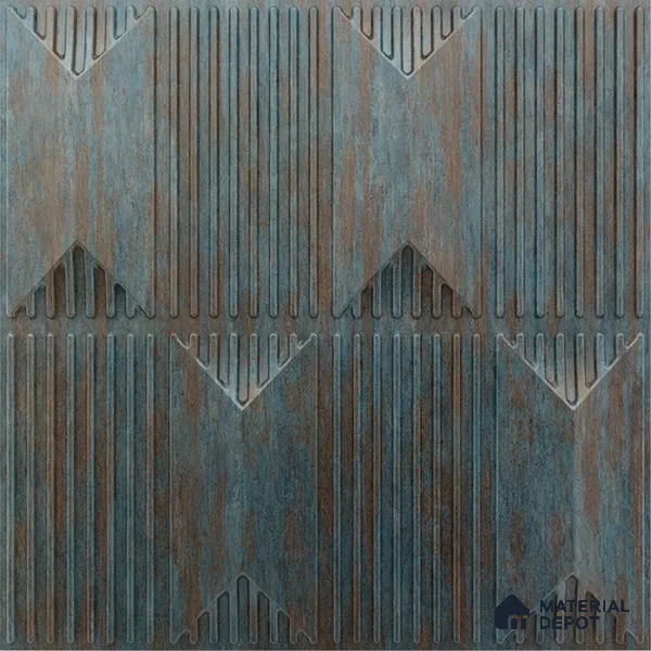 Black Artisan PVC Matte Finish 3D Wall Panel | 20 in x 20 in | Rustic Wood - 15 mm | Suitable for Dining, Feature Wall & TV Unit | Width is Subjected to 5% Variation