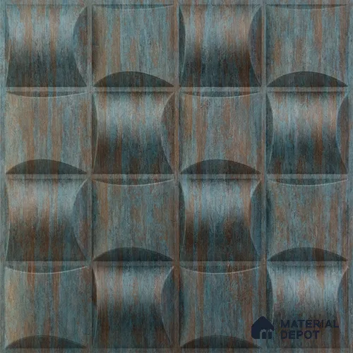 Black Block PVC Matte Finish 3D Wall Panel | 20 in x 20 in | Rustic Wood - 15 mm | Suitable for Dining, Feature Wall & TV Unit | Width is Subjected to 5% Variation