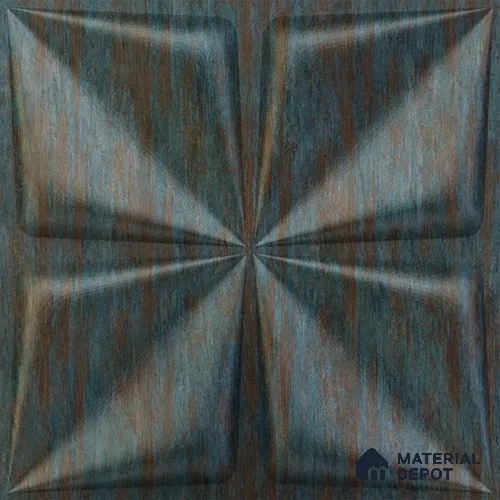 Black Bloom PVC Matte Finish 3D Wall Panel | 20 in x 20 in | Rustic Wood - 15 mm | Suitable for Dining, Feature Wall & TV Unit | Width is Subjected to 5% Variation