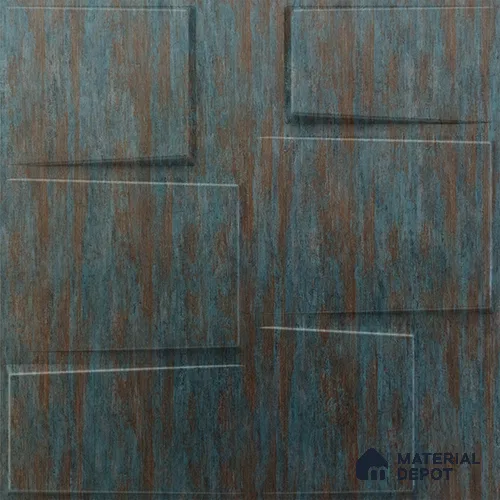 Black Stream PVC Matte Finish 3D Wall Panel | 20 in x 20 in | Rustic Wood - 15 mm | Suitable for Dining, Feature Wall & TV Unit | Width is Subjected to 5% Variation